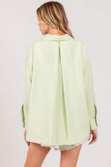 SAGE + FIG Striped Button Up Long Sleeve Shirt - Trendsi - Flyclothing LLC
