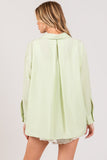 SAGE + FIG Striped Button Up Long Sleeve Shirt - Trendsi