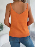 Openwork Scoop Neck Knit Vest - Trendsi - Flyclothing LLC