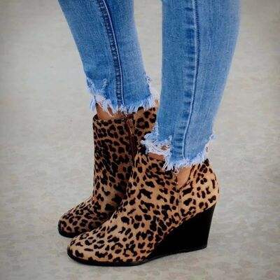 High Heel Ankle Boots with Side Zip - Trendsi - Flyclothing LLC