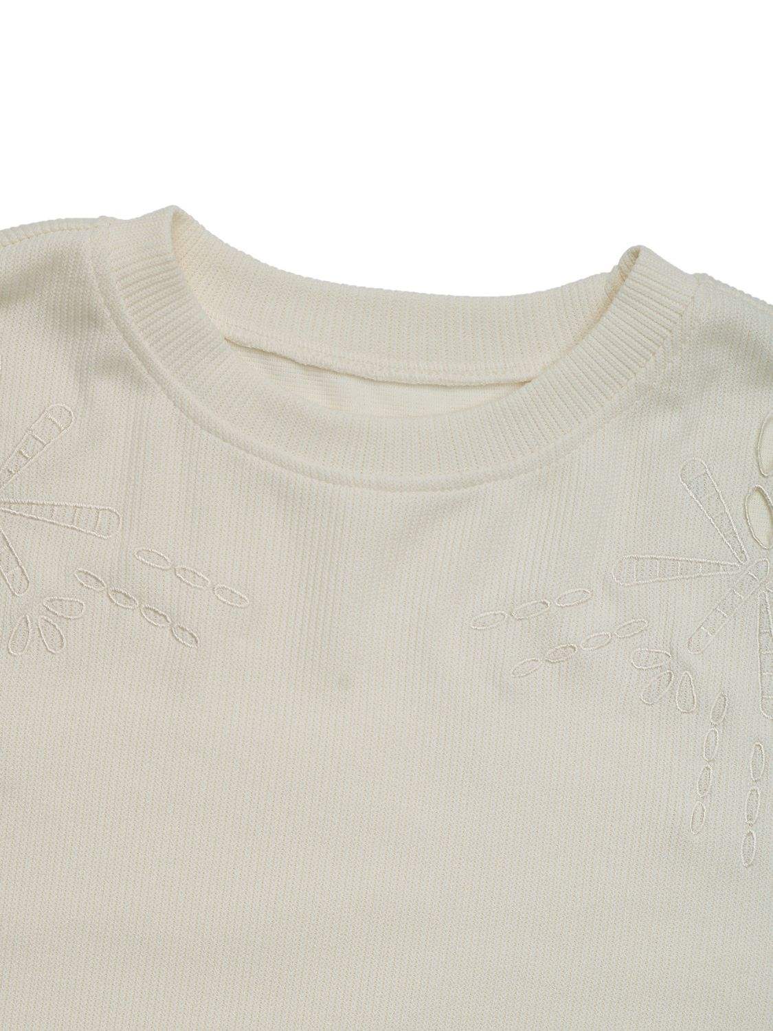 Perfee Cutout Round Neck Long Sleeve Sweatshirt - Trendsi - Flyclothing LLC