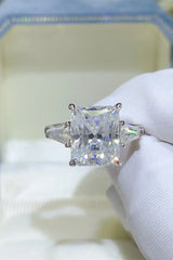 5 Carat Moissanite 925 Sterling Silver Ring - Trendsi - Flyclothing LLC