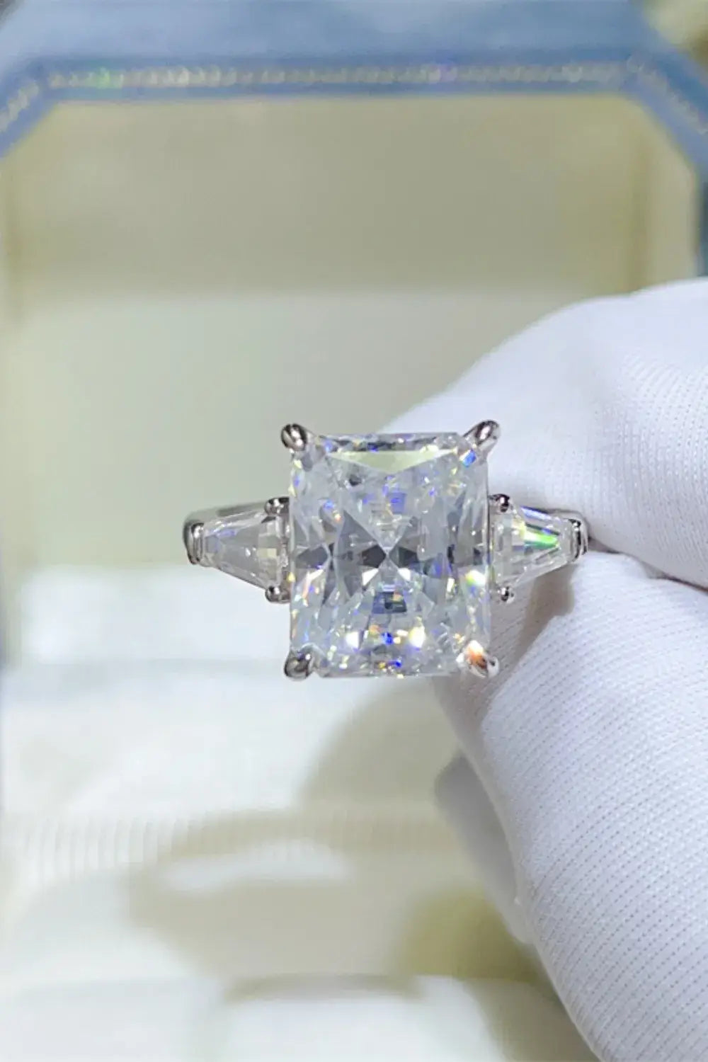 5 Carat Moissanite 925 Sterling Silver Ring - Trendsi - Flyclothing LLC