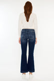 Kancan Mid Rise Button Fly Flare Jeans - Trendsi