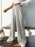 Elastic Waist Wide Leg Pants - Trendsi