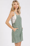 Mittoshop Textured Knotted Wide Strap Overalls - Trendsi