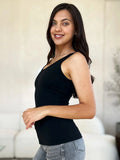 Basic Bae Full Size Square Neck Wide Strap Tank - Trendsi
