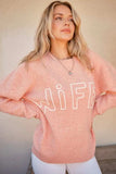 And The Why WIFEY & Heart Round Neck Sweater - Trendsi - Flyclothing LLC