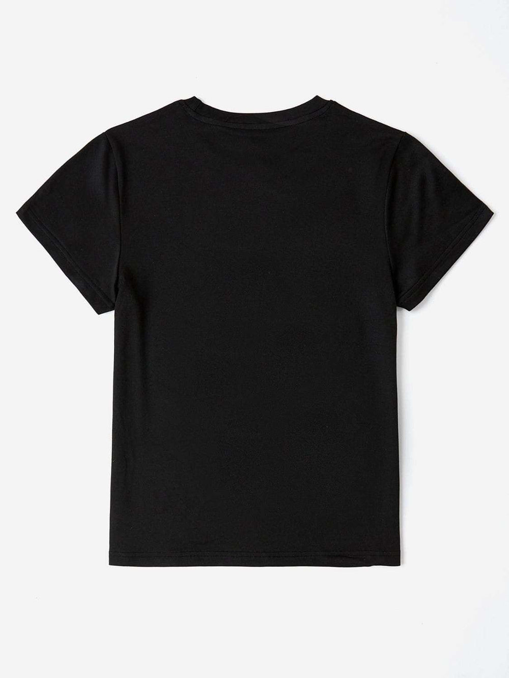 Graphic Round Neck Short Sleeve T-Shirt - Trendsi - Flyclothing LLC