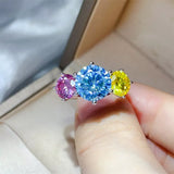 5 Carat Moissanite 925 Sterling Silver Ring - Trendsi - Flyclothing LLC
