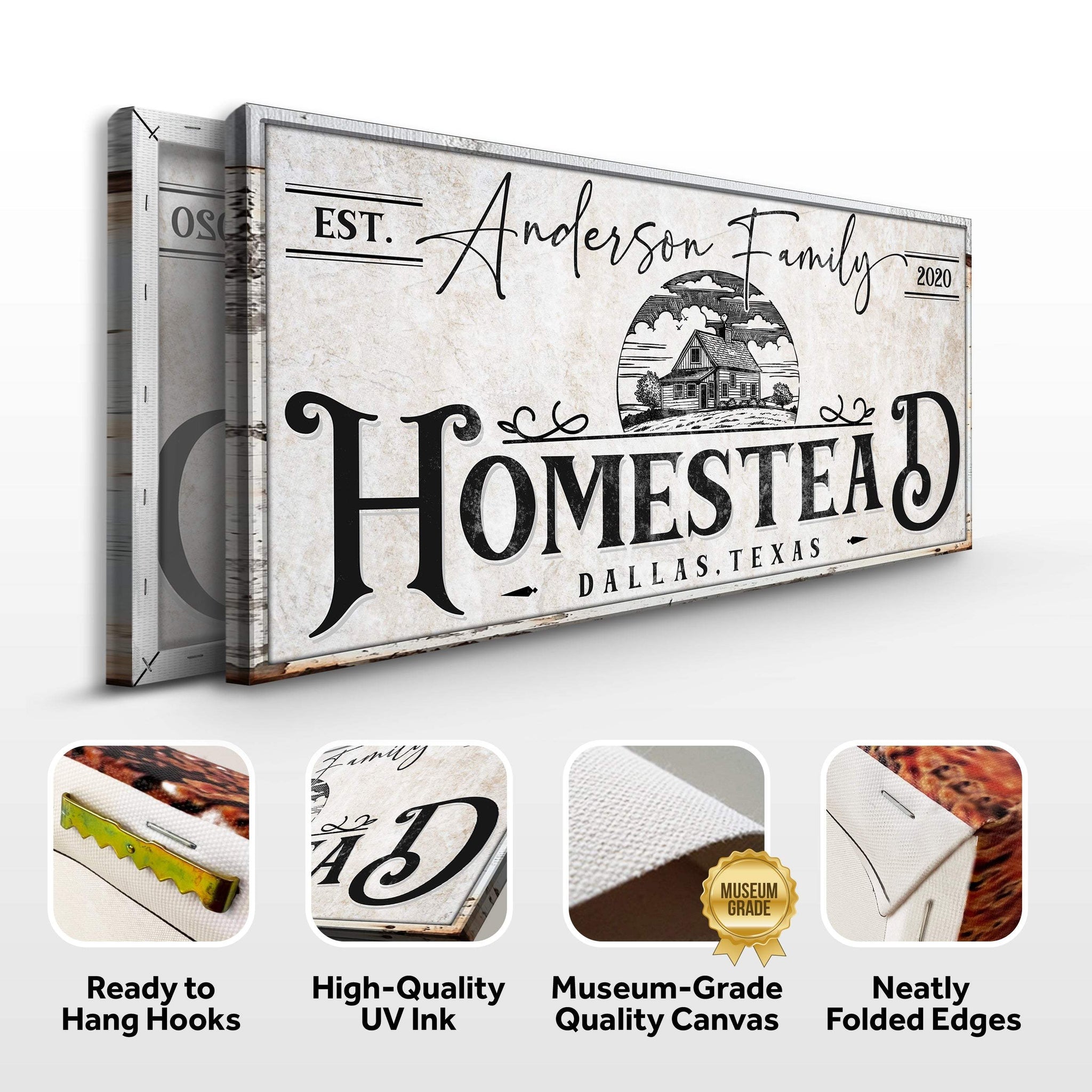 Homestead Sign XII - Tailored Canvases - Flyclothing LLC