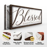 Blessed Is The Home That Is Filled With Love Sign - Tailored Canvases - Flyclothing LLC