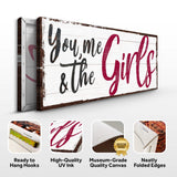 You, Me And The Girls Sign III - Tailored Canvases - Flyclothing LLC