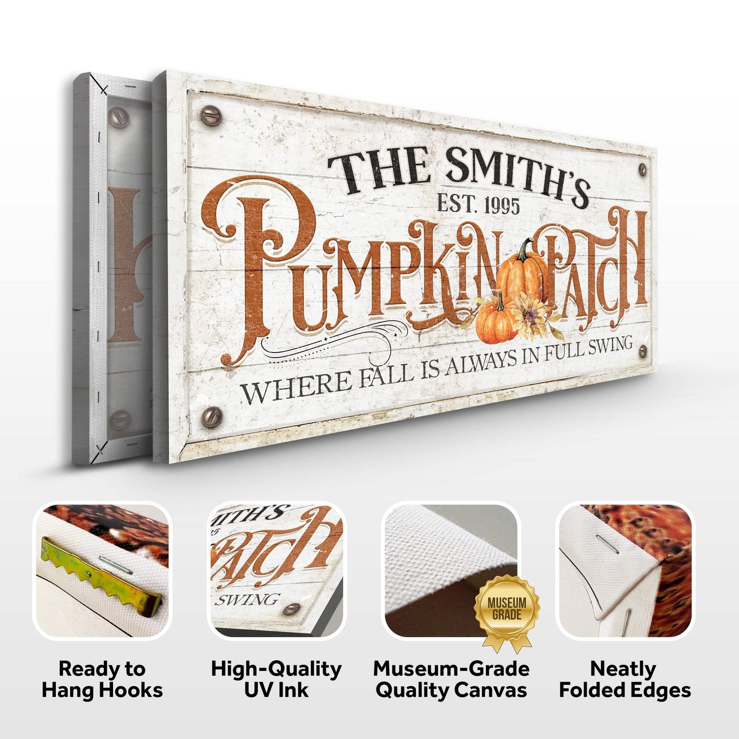 Where Fall Is Always In Full Swing Pumpkin Patch Sign - Tailored Canvases - Flyclothing LLC