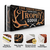 Family Hunting Trophy Lodge Sign - Tailored Canvases - Flyclothing LLC