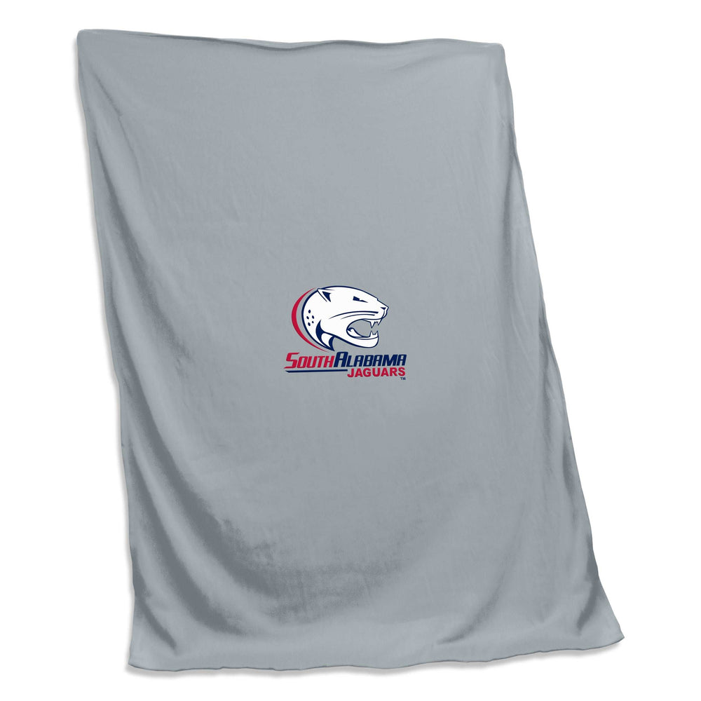 South Alabama Gray Sweatshirt Blanket (Screened) - Logo Brands - Flyclothing LLC