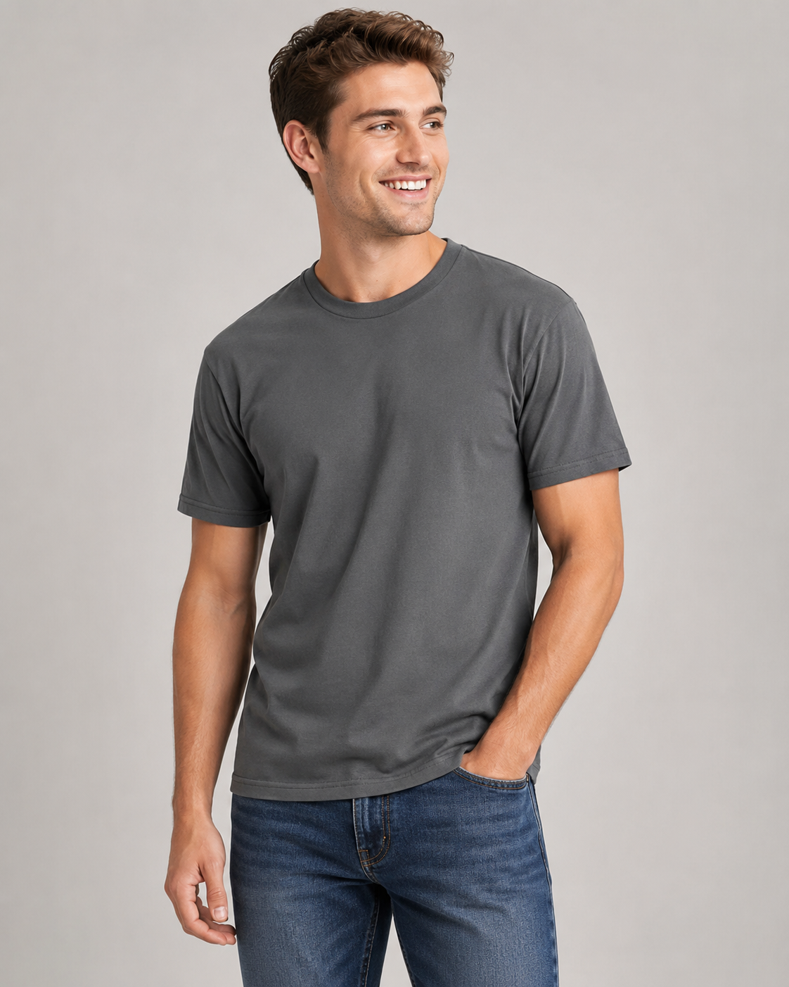 Retro Ring-Spun Crew Neck T-Shirt 2100 - SpectraUSA - Flyclothing LLC