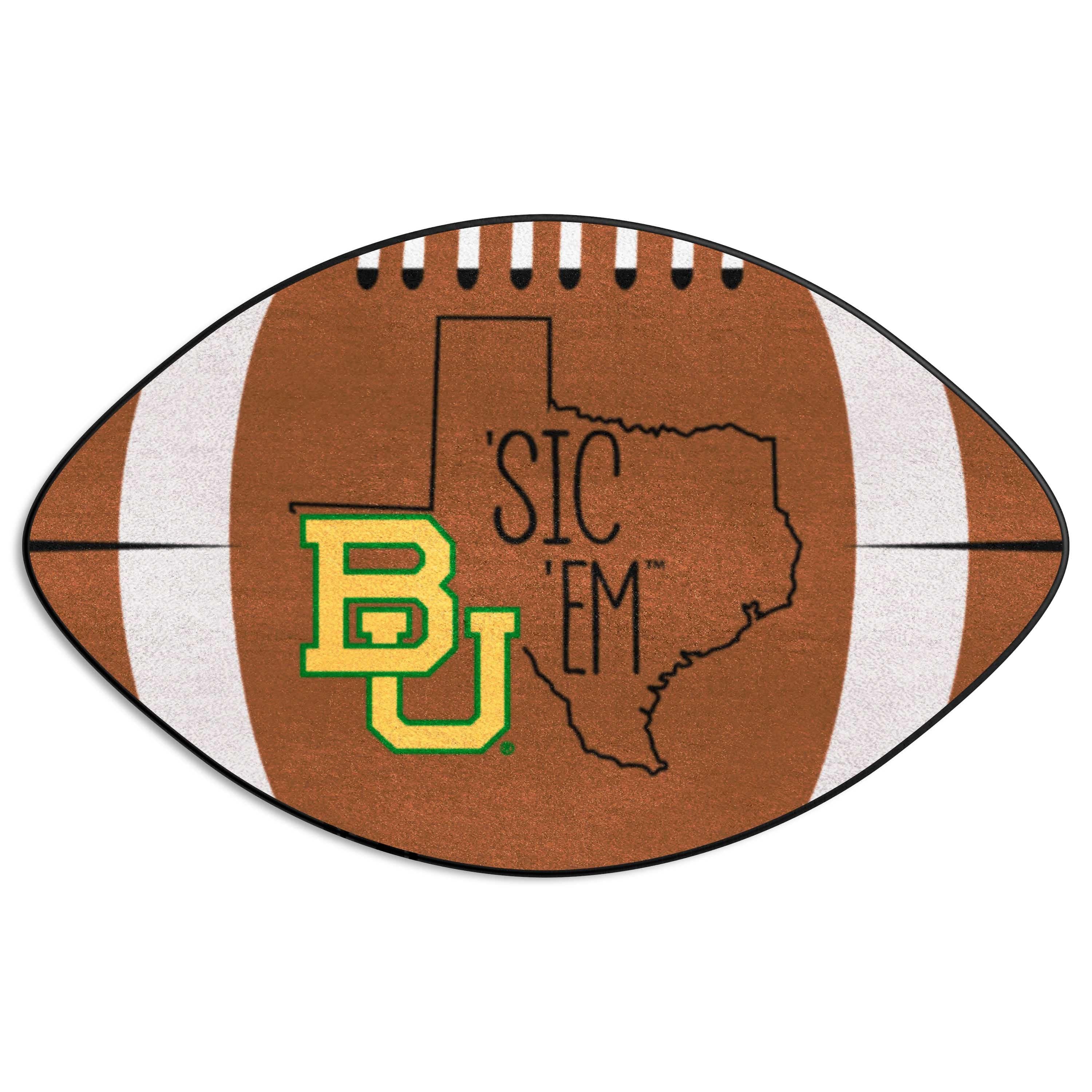 Baylor Bears Southern Style Football Rug - 20.5in. x 32.5in. - Baylor