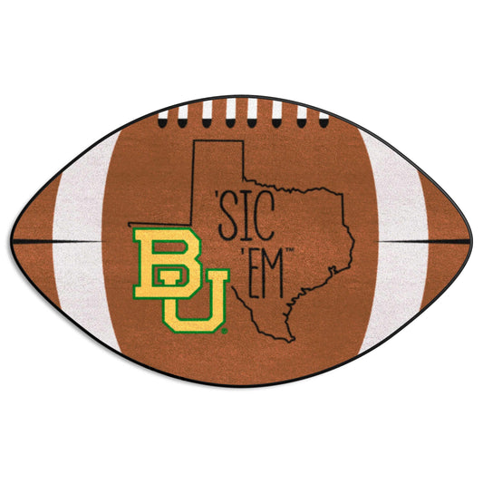 Baylor Bears Southern Style Football Rug - 20.5in. x 32.5in. - Baylor