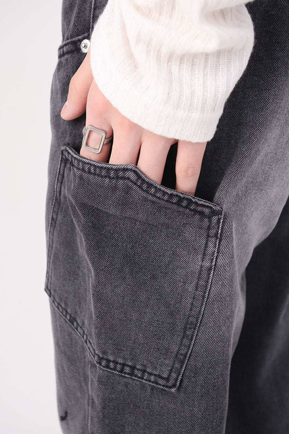 Wide Leg Men's Jeans with Pockets - Trendsi - Flyclothing LLC