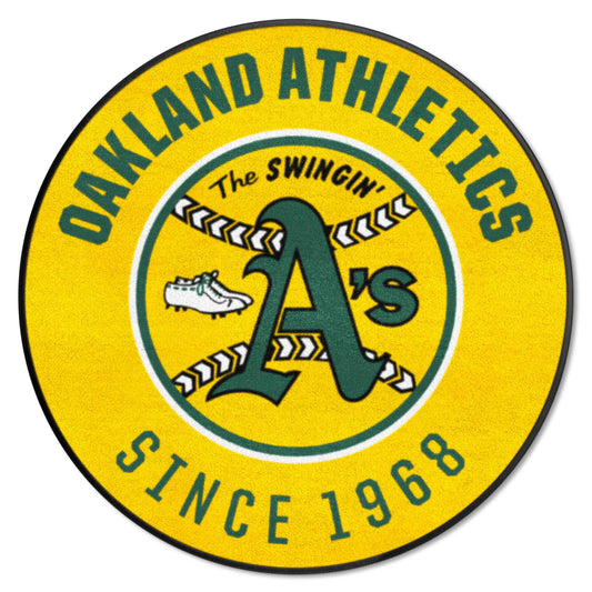 Oakland Athletics Roundel Rug - 27in. Diameter1981 - Oakland Athletics