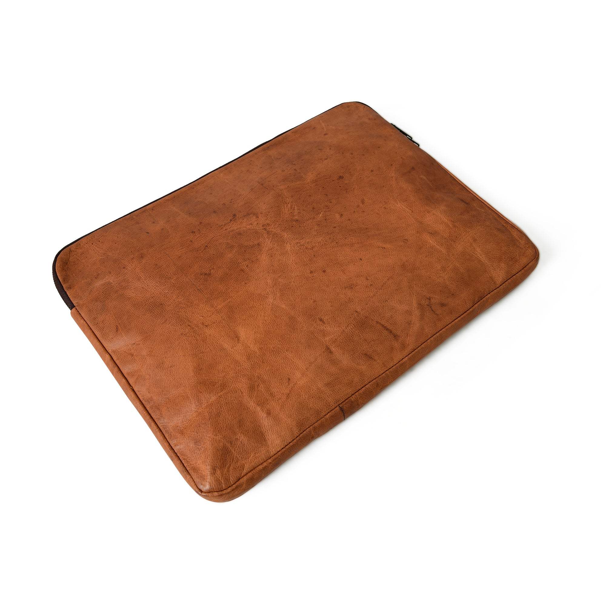 Zento Laptop Sleeve - Tan Brown - Classy Leather Bags - Flyclothing LLC
