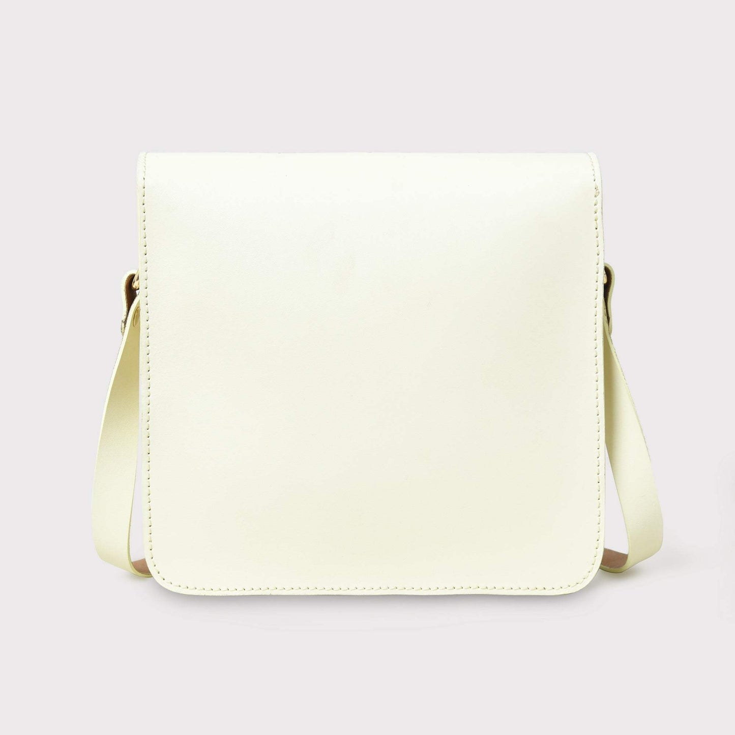White Elegance Crossbody Sling Bag - Classy Leather Bags - Flyclothing LLC