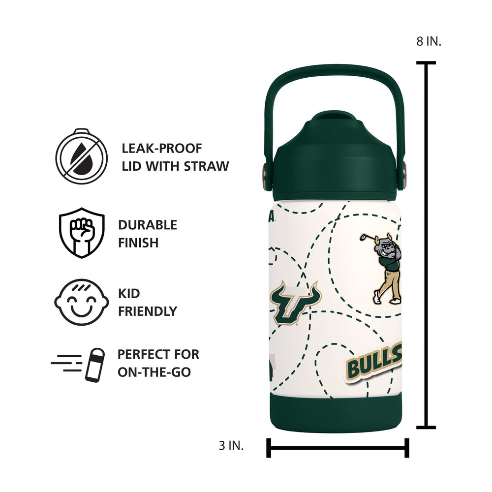 South Florida 12oz Mascot SS Kids Bottle - Logo Brands - Flyclothing LLC