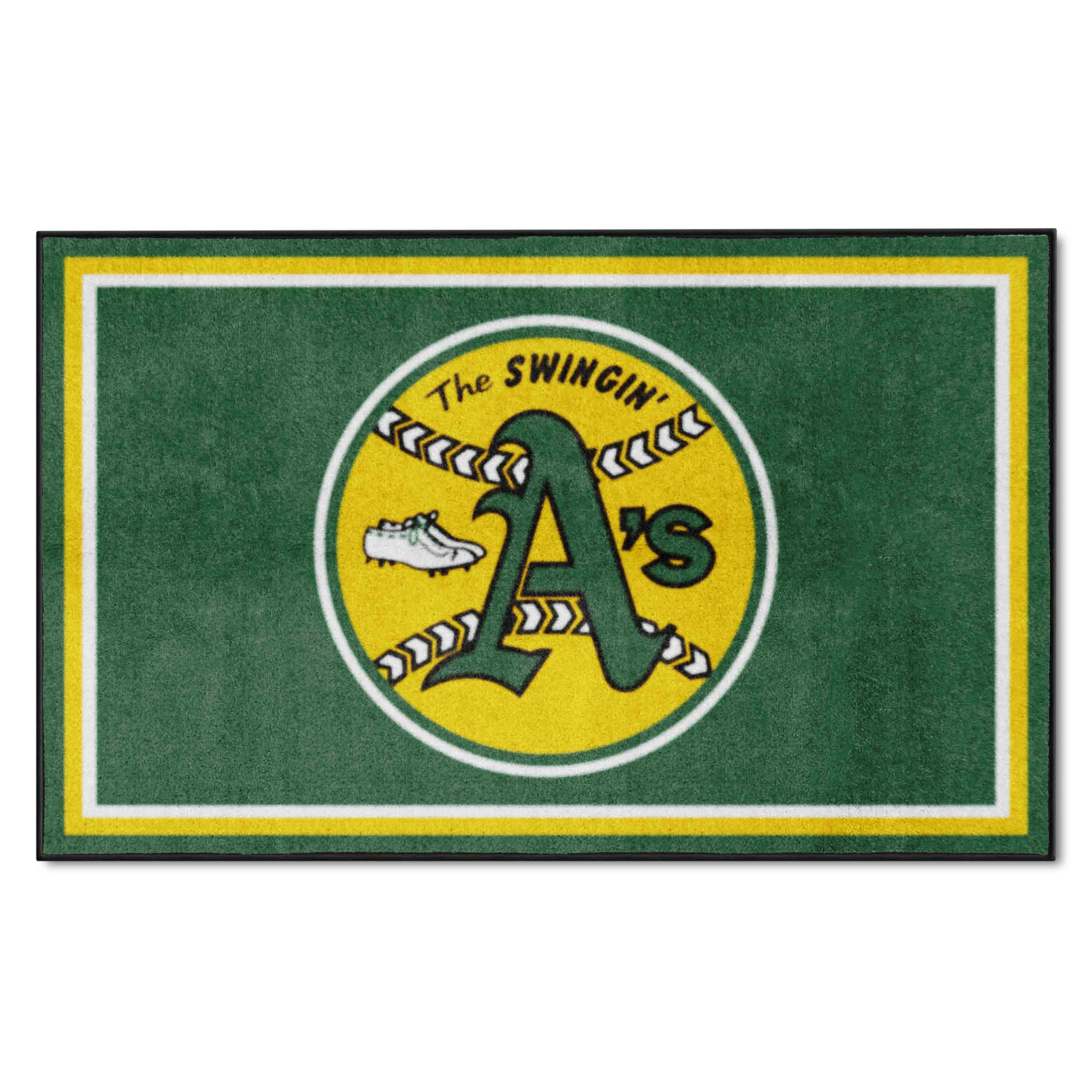 Oakland Athletics 4ft. x 6ft. Plush Area Rug1981 - Oakland Athletics