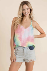 BiBi Tie Dye French Terry Knit Cami - Trendsi - Flyclothing LLC