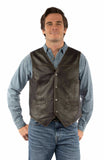 Scully Leather 100% Leather Brown Men's Vest - Scully Leather - Flyclothing LLC
