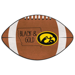 Iowa Hawkeyes Southern Style Football Rug - 20.5in. x 32.5in. - Iowa