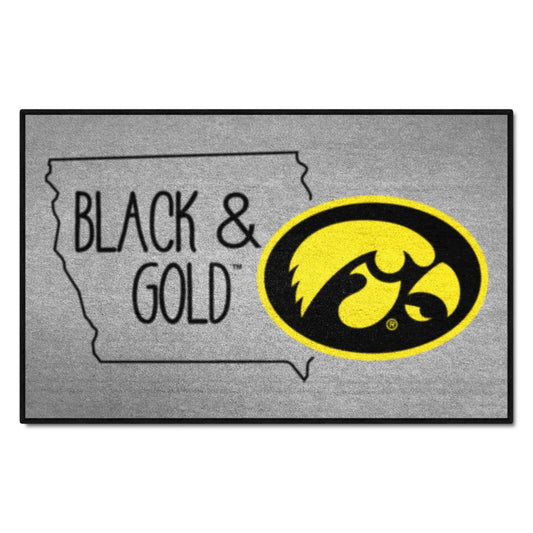 Iowa Hawkeyes Southern Style Starter Mat Accent Rug - 19in. x 30in. - Iowa