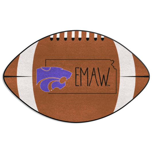 Kansas State Wildcats Southern Style Football Rug - 20.5in. x 32.5in. - Kansas State