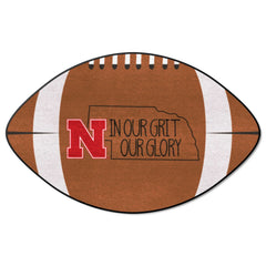 Nebraska Cornhuskers Southern Style Football Rug - 20.5in. x 32.5in. - Nebraska
