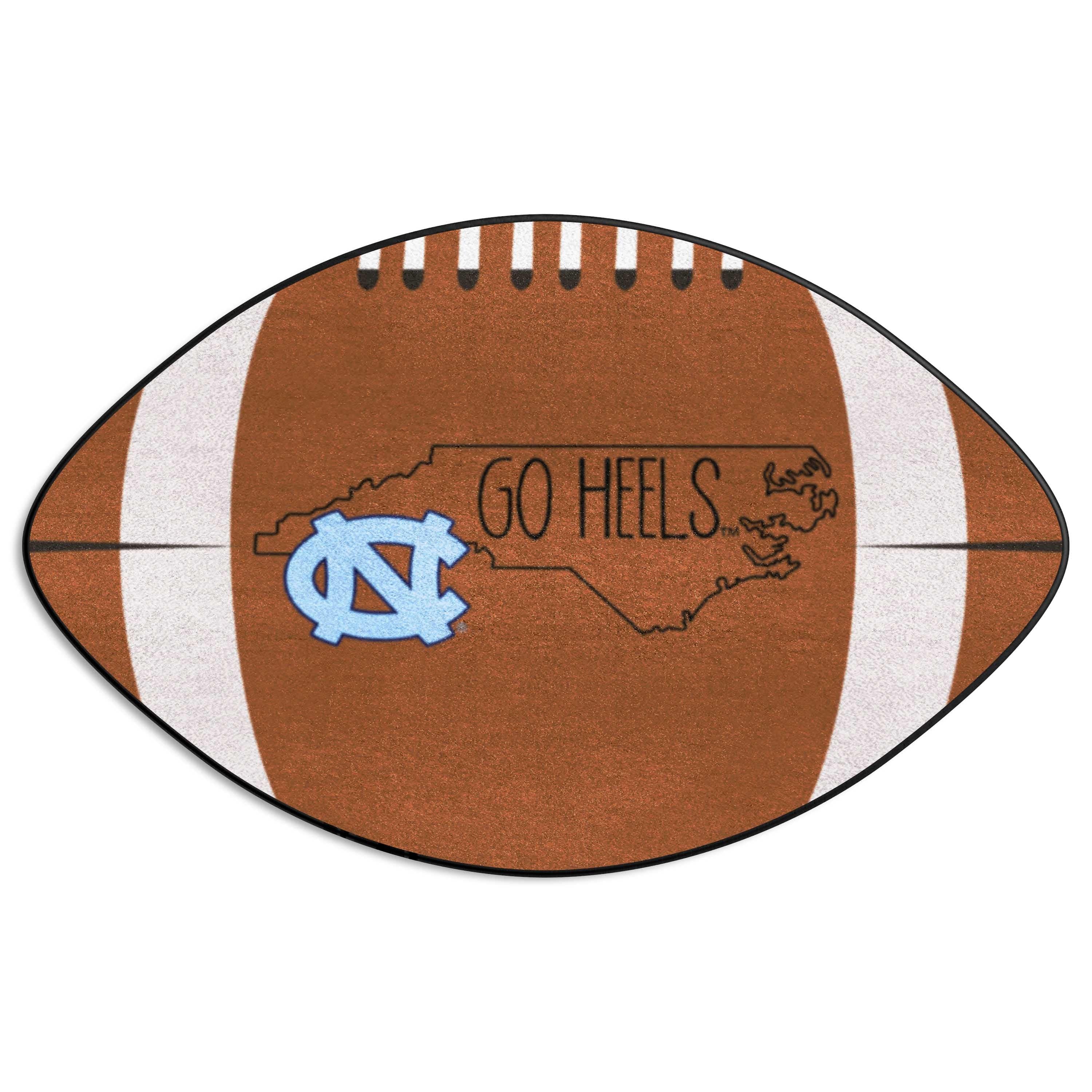 North Carolina Tar Heels Southern Style Football Rug - 20.5in. x 32.5in. - North Carolina