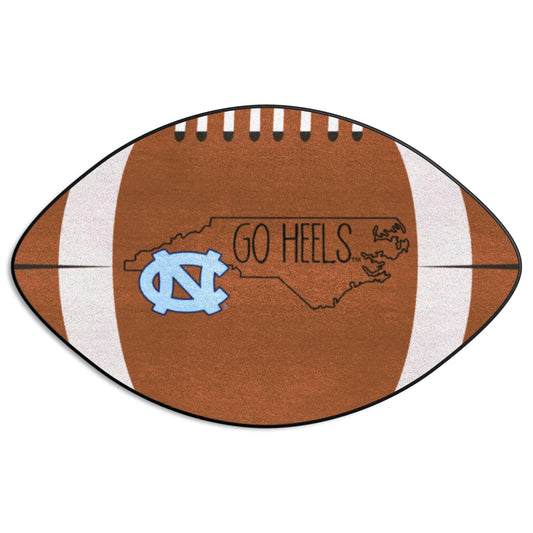 North Carolina Tar Heels Southern Style Football Rug - 20.5in. x 32.5in. - North Carolina