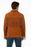 Scully Leather 100% Leather Bourbon Boar Fringe Suede Men's Laced Jacket - Scully Leather - Flyclothing LLC