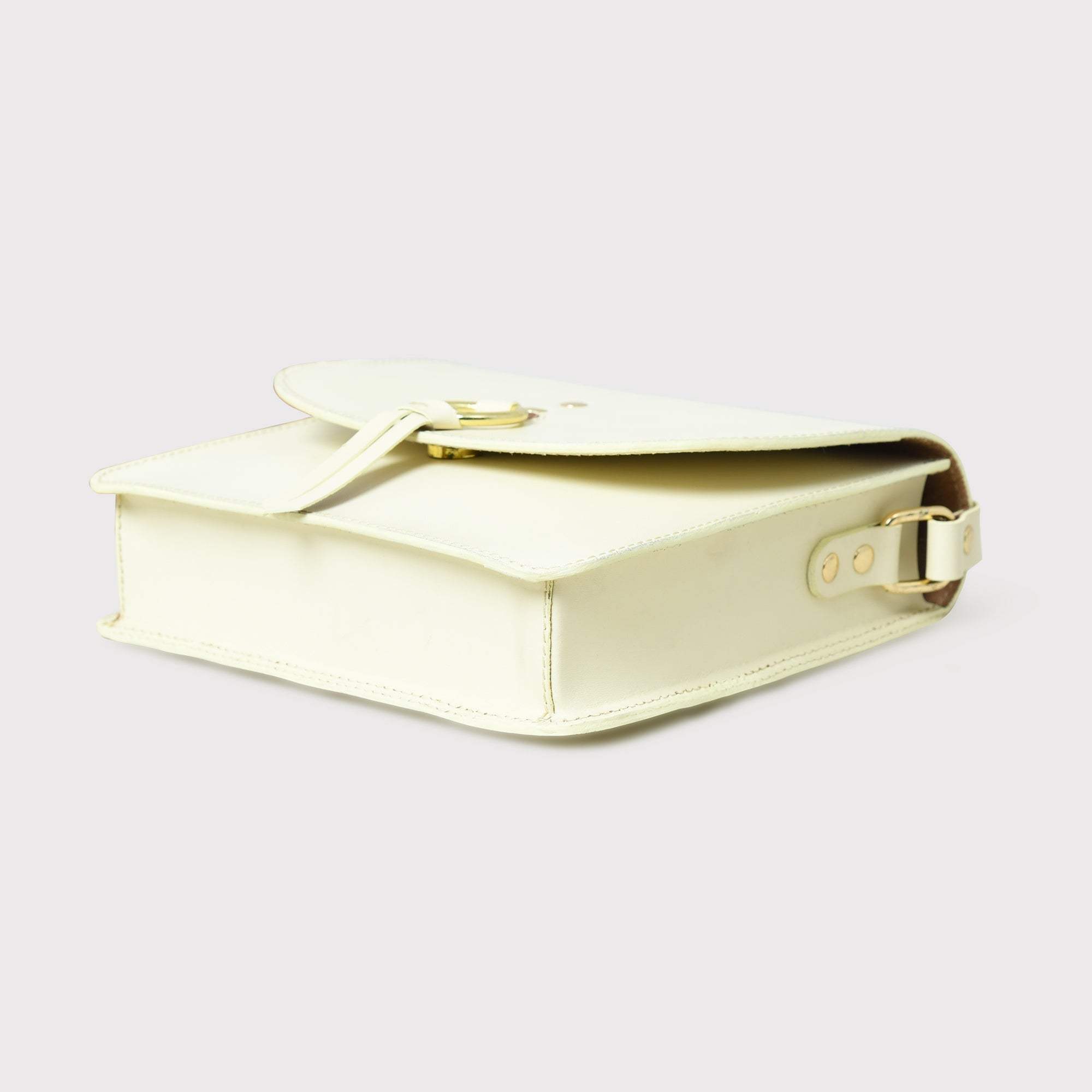 White Elegance Crossbody Sling Bag - Classy Leather Bags - Flyclothing LLC