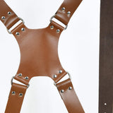 Double Camera Strap Harness- Brown - Classy Leather Bags - Flyclothing LLC