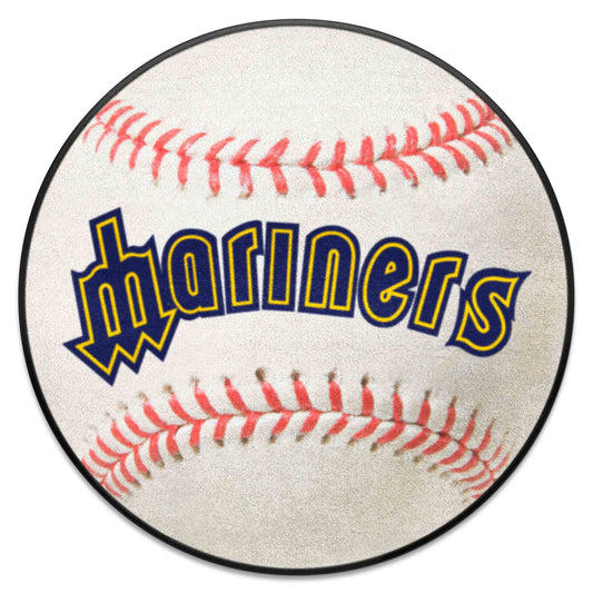 Seattle Mariners Baseball Rug - 27in. Diameter - Seattle Mariners