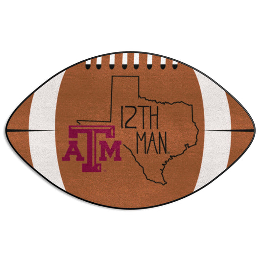 Texas A&M Aggies Southern Style Football Rug - 20.5in. x 32.5in.