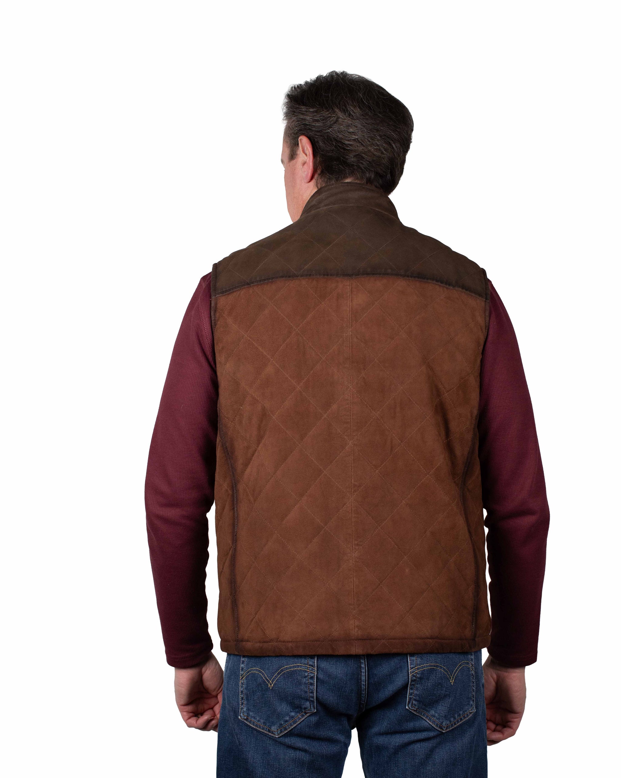Scully Leather Brown Men'S Vest - 2126-142 - Scully Leather - Flyclothing LLC