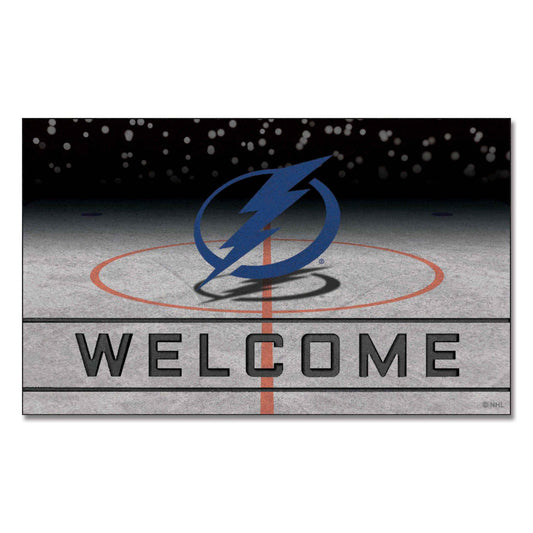 Tampa Bay Lightning Rubber Door Mat - 18in. x 30in.