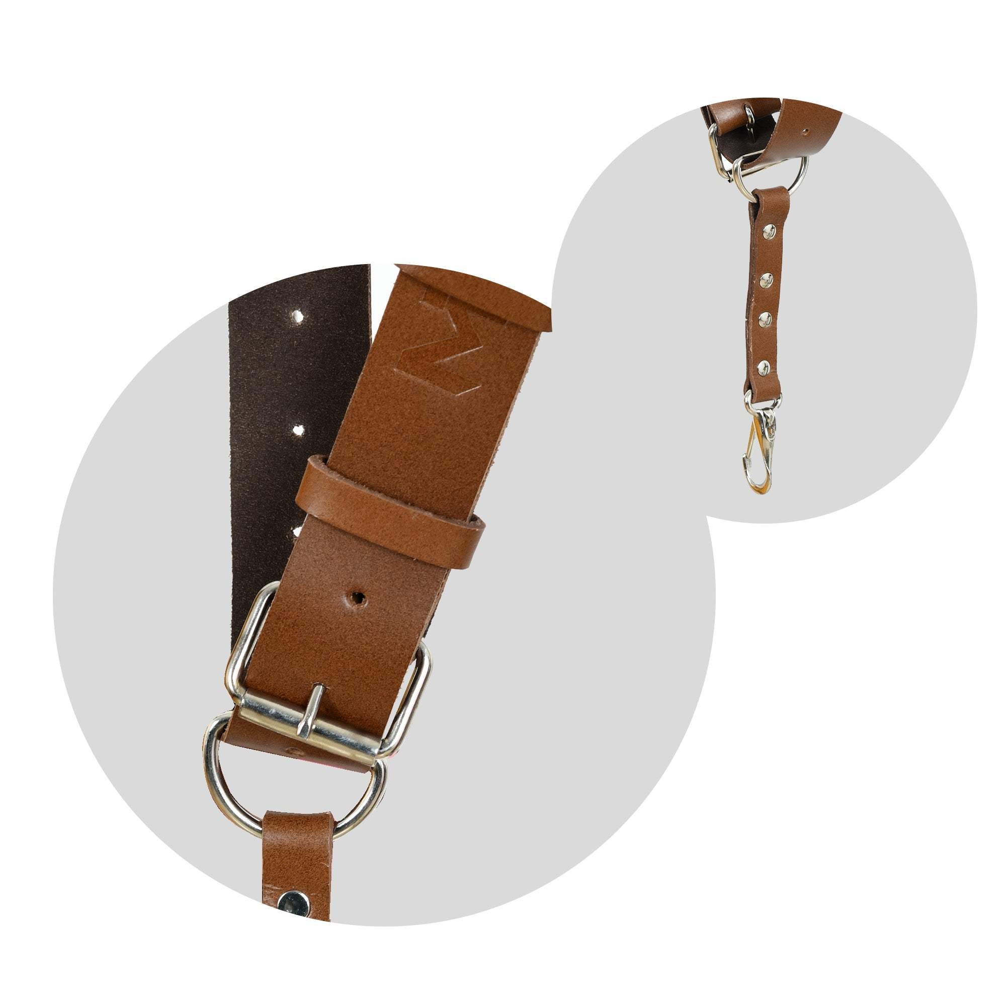 Double Camera Strap Harness- Brown - Classy Leather Bags - Flyclothing LLC