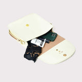 White Elegance Crossbody Sling Bag - Classy Leather Bags - Flyclothing LLC
