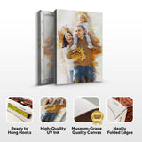 Custom Family Watercolor Portrait - Tailored Canvases - Flyclothing LLC