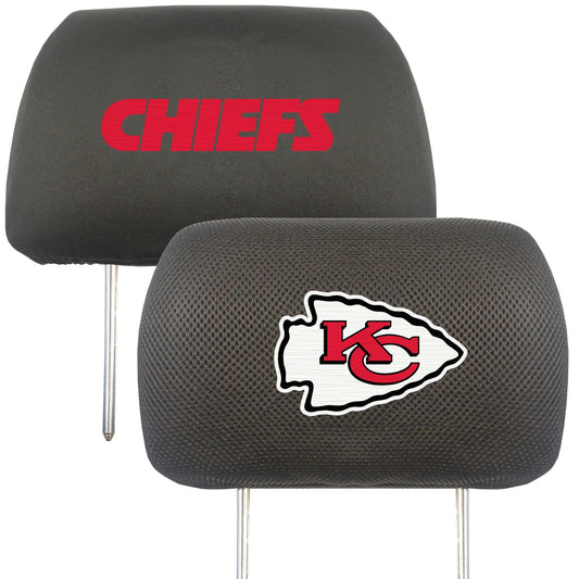 Kansas City Chiefs Embroidered Head Rest Cover Set - 2 Pieces - Kansas City Chiefs