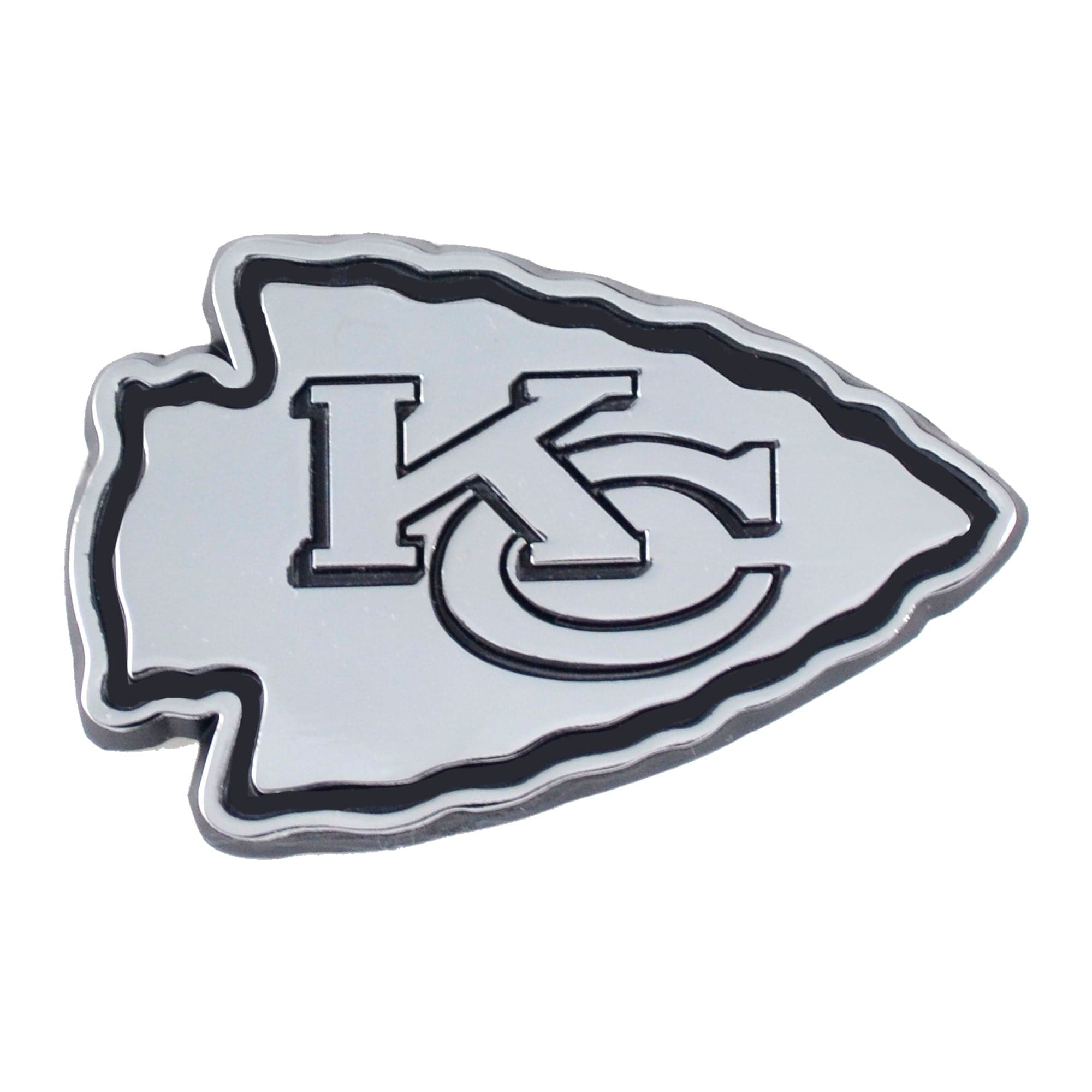 Kansas City Chiefs 3D Chrome Metal Emblem - Kansas City Chiefs