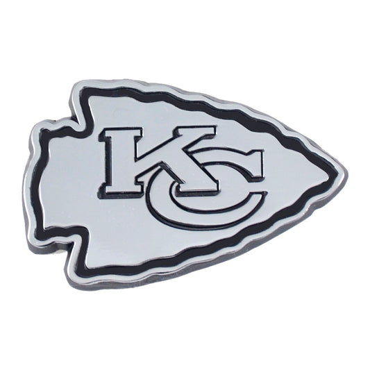 Kansas City Chiefs 3D Chrome Metal Emblem - Kansas City Chiefs